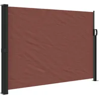 furnicato Seitenmarkise 140 x 300 cm Braun Polyester