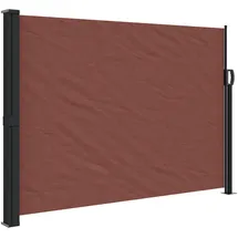 furnicato Seitenmarkise 140 x 300 cm Braun Polyester