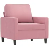 vidaXL Sessel Rosa 60 cm Samt