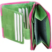 Mika Damengeldbörse zweifarbig Leder pink