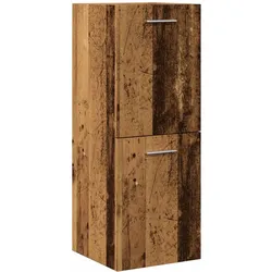 Bad-Hängeschrank Altholz-Optik 30x30x80 cm Holzwerkstoff