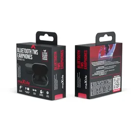 Forever Maxlife Kopfhörer Headset Kabellos Bluetooth 5.3 TWS Wireless Earphone In-Ear Ohrhörer,Stereo Headsets kabelloses Laden und Tragbare Ladehülle f... - Schwarz