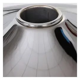 Mendler 2er-Set Fußteller Fußplatte Fuß für Barhocker Barstuhl Drehstuhl Esszimmerstuhl, chrom ~ Ø 41cm