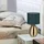 Relaxdays Nachttischlampe Touch dimmbar, moderne Touch Lampe, 3 Stufen, E14, Tischlampe mit Kabel, 33,5 x 18 cm, messing