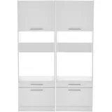 Respekta Hauswirtschaftsraum Clara 200 cm x 134,8 cm x 67,6 cm Weiß Matt
