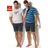 H.I.S. Pyjama gestreift Blau/Grau 52/54 (L)