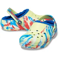 Crocs Kids' Classic Lined Marbled Clog 29-30 EU Sulphur/Multi - 29/30 EU