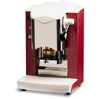 Faber Slot Inox ESE Pad Espressomaschine burgund/weiß