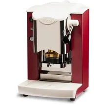 Faber Slot Inox ESE Pad Espressomaschine burgund/weiß