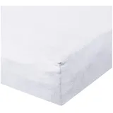Traumschlaf Spannbettlaken Baumwolle-Jersey-Elasthan 180 x 200 - 200 x 220 cm weiß