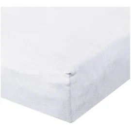 Traumschlaf Spannbettlaken Baumwolle-Jersey-Elasthan 180 x 200 - 200 x 220 cm weiß