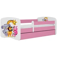 Raumhirsch furniture Kinderbett, Rosa, Holzwerkstoff, Holzwerkstoff, 1 Schubladen, 80x160