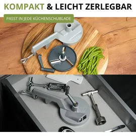 Westmark Bohnenschneider Gemüsereibe 1-tlg. Silber