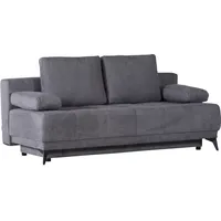 GUTMANN FACTORY Schlafcouch Polyester 2-Sitzer Grau