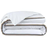 Hugo Boss Home Bettbezug einzeln 240x220 cm | white  Satin Bettwäsche Linea