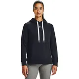 Under Armour Rival Fleece Hoodie Damen 001 black/white 48