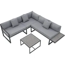 Juskys St. Tropez Lounge-Set Dunkelgrau