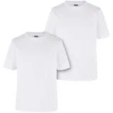 URBAN CLASSICS Organic Basic Kurzarm-T-Shirt 2 Einheiten White 134-140 cm