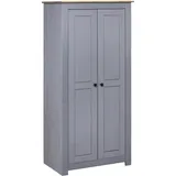 vidaXL Kleiderschrank Grau 80x50x171,5 cm Kiefernholz Panama