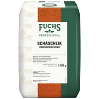 Fuchs Professional - Schaschlik Gewürzmischung | Zum Würzen/Marinieren von gebratenem oder gegrillten Fleisch | Profi-Qualität für Großverbraucher | 1 kg im recyclebaren Beutel