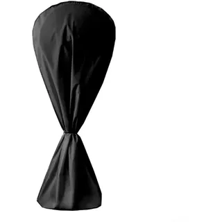 Lüfterabdeckung für den Außenbereich, wasserdicht, Schutzschild für Standventilator, Staubschutz, Allwetter-Ventilatorschutz, schwarzes Oxford-Tuch, 144,8 x 76,2 cm