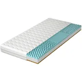 Mirjan24 Schaumstoffmatratze, Weiß, Textil, H3, Beidseitig verwendbar, Kokosmatte, Profilschaum (Liegefläche: 120x200 cm, Schlafzimmer, Matratzen Shop, Matratzen, Kaltschaummatratzen