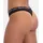 Bamboo basics Damen String EMMA, 6er Pack - Logo-Bund, atmungsaktiv, Single Jersey Schwarz M