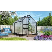 Vitavia Gewächshaus Apollo 5000 Schwarz 5 m2 inkl. Fundament