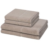Möve Pearl Handtuch-Set (4-teilig) Cashmere Grau