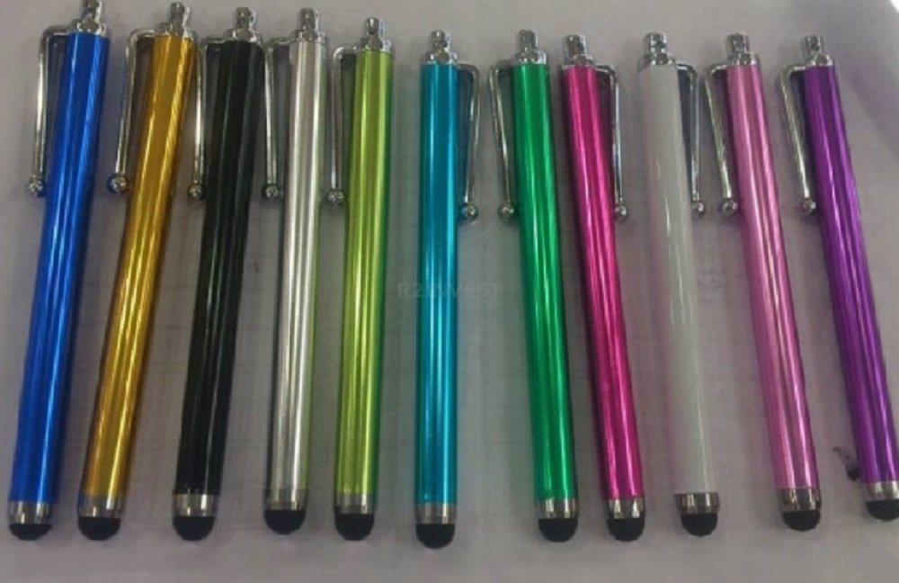 cofi1453 Eingabestift 10x Stylus Stift 2in1 Touchpen Handy kompatibel mit Smartphone, Tablet lila