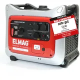 ELMAG Inverter Stromerzeuger SEBSS 3000Wi – 2,6 kVA Benzin Stromgenerator mit 4-Takt-Motor, leise & kraftvoll – Stromaggregat mit ECO-Modus, 2 x 230V, USB & 12V – Für Camping, Outdoor & Notstrom