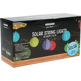 Lumineo LED Lichterkette Lampions 3,5 m Nylon Warmweiß