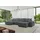altdecor Ecksofa Cord 6-Sitzer Dunkelgrau