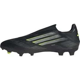 adidas F50 League Laceless FG/MG Core Black / Iron Metallic / Lucid Lemon 45 1/3