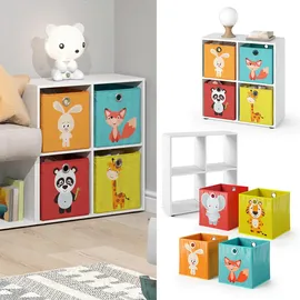 Vicco Kinderregal Tetra 72,6 x 72 cm Kiefer weiß