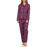 Creative by Normann Flanell Pyjama kariert Blau 36/38