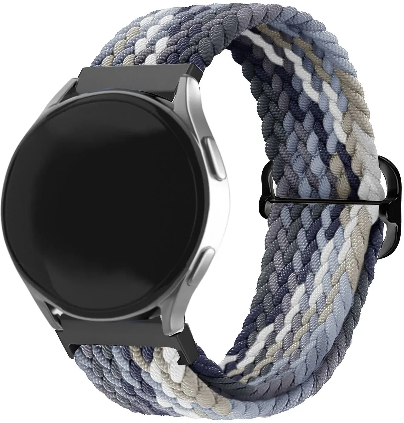 Strap-it Gard Pro Health Smartwatch 2+ Armband Nylon für Gard Pro Health Smartwatch 2+ - Mandala schwarz - Elastisch