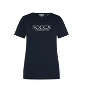 Soccx T-Shirt - Weiß,Dunkelblau - XL