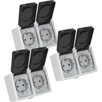 ETT Doppelsteckdose 3 St. Grau