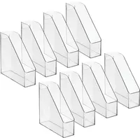 MetroDecor Stehsammler vertikales Ordnungssystem 8er Set mDesign transparent