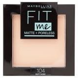 Maybelline New York, Gemey Fit Me – puder matt antipores – 104 Soft Ivory.