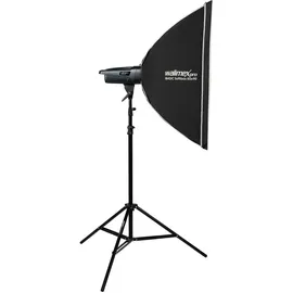 walimex pro Emerger 200 Set Single (Set, 200 Ws, Studioblitz mit Softbox und Stativ