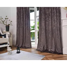 Gardinenbox Vorhang 2er Set »Milano Star« HxB 245x140 cm Grau Rosegold