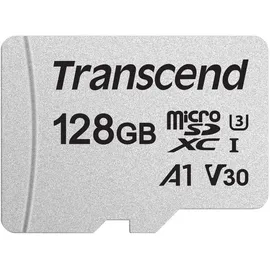 Transcend USD300S microSDXC U3 V30 A1 + SD-Adapter 128 GB