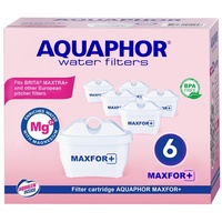 6x ORIGINAL AQUAPHOR Wasserfilterkartuschen MAXFOR+ Mg Magnesium, BPA frei, 200l