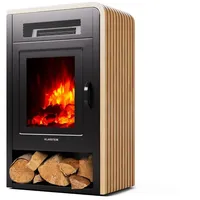 Klarstein Elektrokamin Opala, elektrischer Kamin mit Heizfunktion Thermostat Wifi App schwarz
