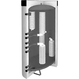 Viessmann Hybrid-Schichtenspeicher oval mit Wärmedämmung