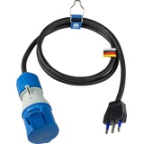 as - Schwabe Netzstecker / Netzkupplung, CEE- Adapterleitung Italienischer Standard Typ L (CEE 7/4)