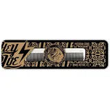 Hey Joe HEY JOE! Premium Aluminium Beard Comb AC02 | Professioneller Aluminiumkamm für Bartpflege und Styling - Größe 120 x 25 x 2 mm