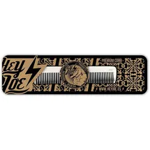 Hey Joe HEY JOE! Premium Aluminium Beard Comb AC02 | Professioneller Aluminiumkamm für Bartpflege und Styling - Größe 120 x 25 x 2 mm